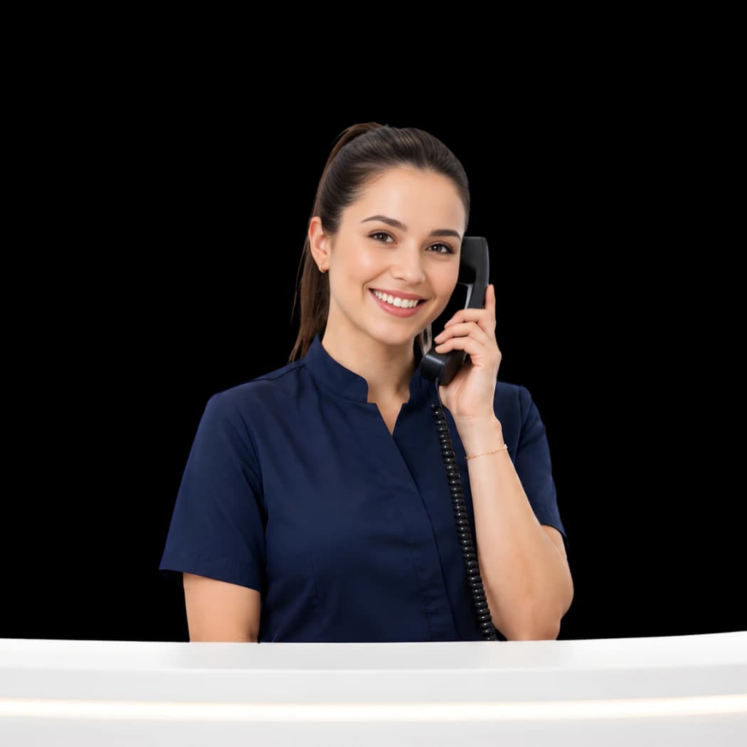 AI recepciós időpontot foglal egy fogászati rendelő pácienseinek